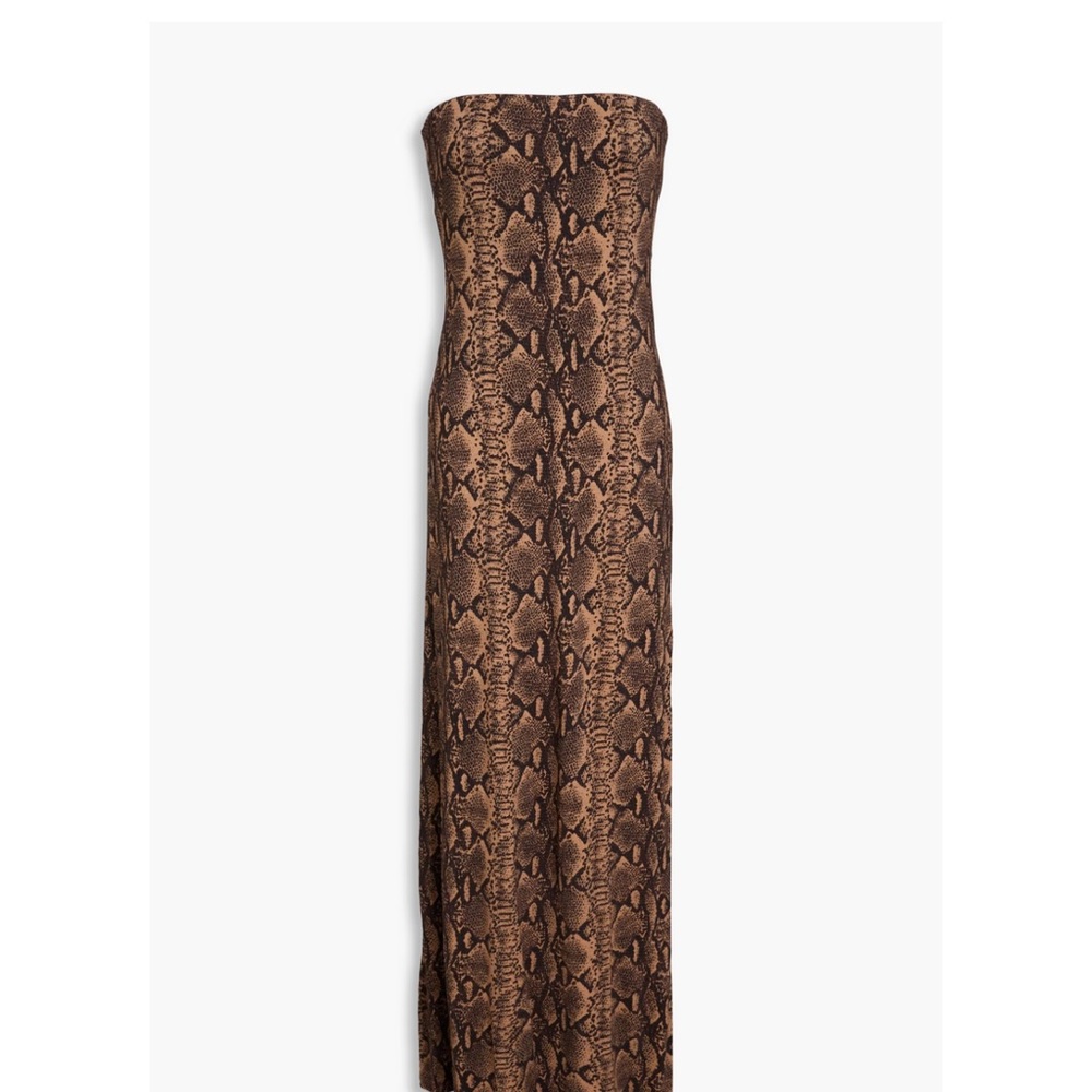 Alice and Olivia Snake Print Maxi Dress